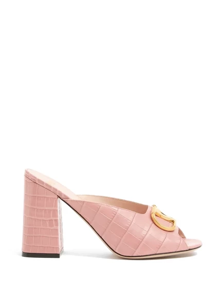 Женские сандалии Valentino VLogo, розовые