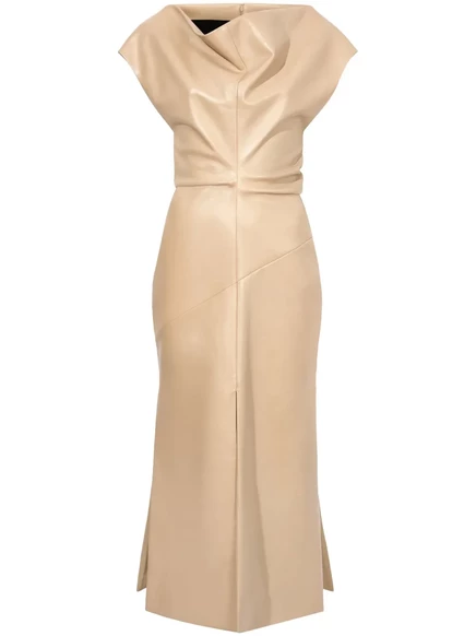 Женское кожаное платье Proenza Schouler Rosa, нейтральное