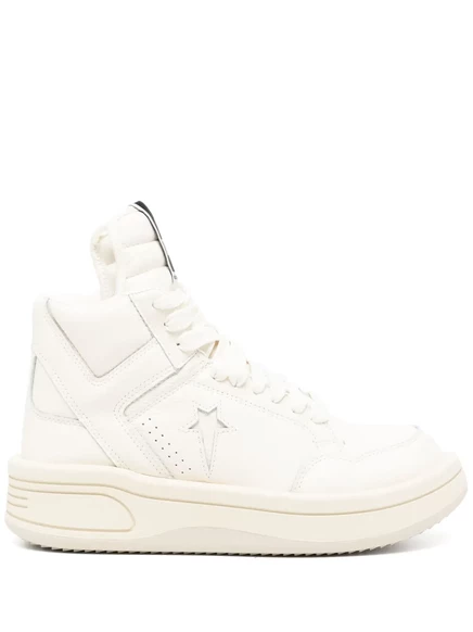 Унисекс высокие кеды Rick Owens DRKSHDW Turbowpn, белые