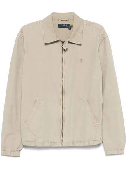Мужская куртка-бомбер Polo Ralph Lauren с логотипом, оливковая