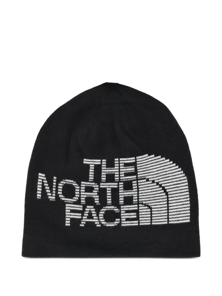 Унисекс двусторонняя шапка The North Face с логотипом, белая