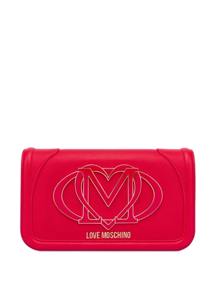 Женский клатч Love Moschino с логотипом, красный