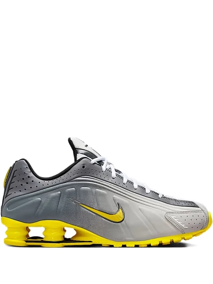 Мужские кроссовки Nike Shox R4 Bright Citron, серые