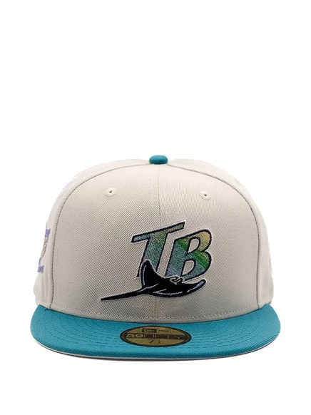 Мужская кепка New Era Cap 5950 Tampa Bay Rays, светло-бежевая