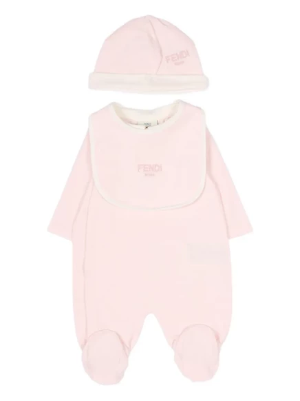 Детская одежда с воротником Fendi Kids (комплект из трех предметов)
