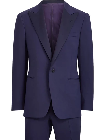 Костюм с отворотами от Ralph Lauren Purple Label blue