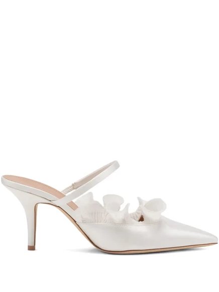 Женские мюли Malone Souliers Cecile на шпильке, белые