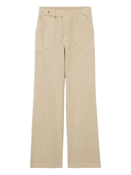 Женские джинсы Claudie Pierlot прямые в елочку, бежевые