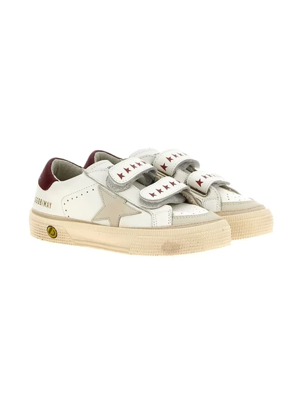 Кроссовки для детей Golden Goose Kids May School, белые