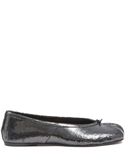 Женские балетки Maison Margiela Tabi из кожи, черные