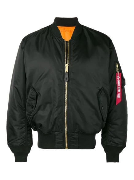 Свободная куртка-бомбер Alpha Industries black