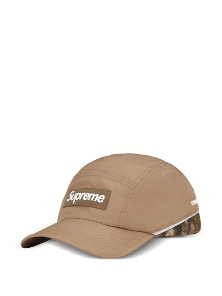 Мужская бейсболка Supreme с откидными ушами, коричневая