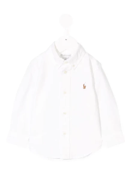 Детская рубашка Polo Ralph Lauren Kids, белая