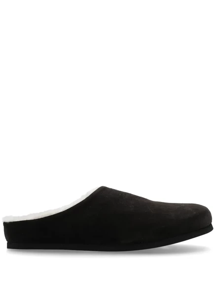 Женские сабо Common Projects замшевые с мехом, коричневые