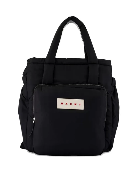 Рюкзак Marni Puff East/West black