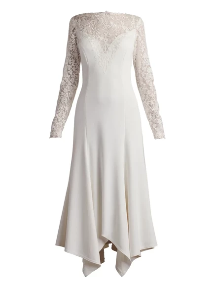 Женское кружевное платье Tadashi Shoji Marzia Illusion, белое