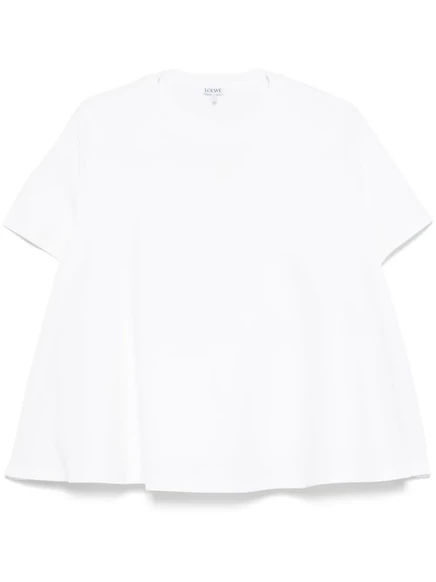Футболка с вышитой анаграммой LOEWE white