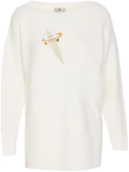 Женский джемпер Elisabetta Franchi, белый