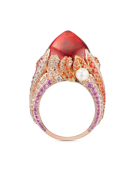 Женское кольцо Anabela Chan Goldenberry 18K, оранжевое