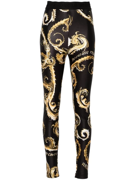 Женские леггинсы Versace Jeans Chromo Couture, черные