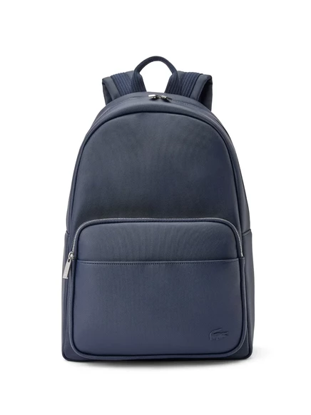 Мужской рюкзак Lacoste из экокожи с логотипом, синий
