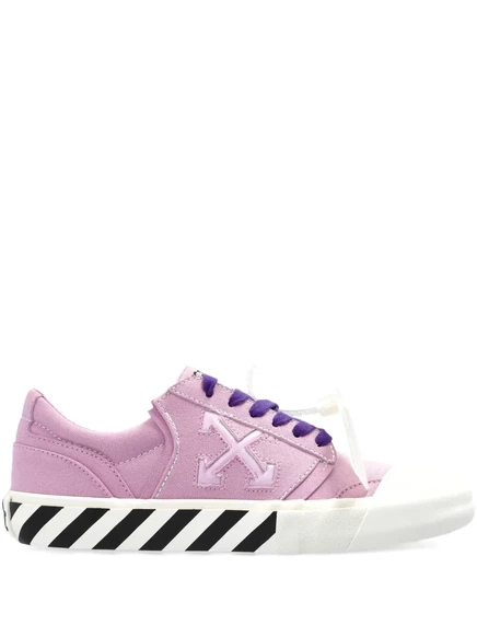 Женские низкие кеды Off-White с логотипом-стрелкой, розовые