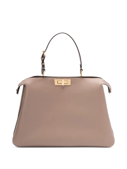 Большая мягкая сумка-тоут Peekaboo от FENDI neutrals