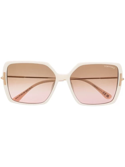 Женские солнцезащитные очки TOM FORD Eyewear квадратные, бежевые