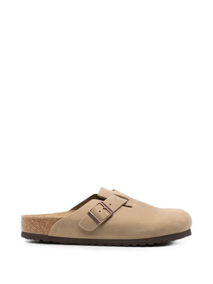 Сандалии Birkenstock Boston с пряжкой, бежевые