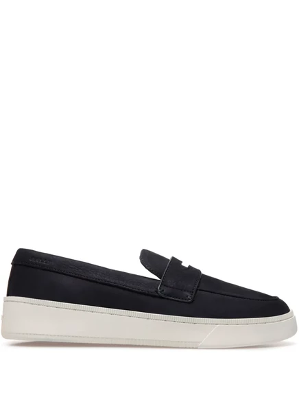 Мужские слипоны Bally Raise из телячьей кожи, синие