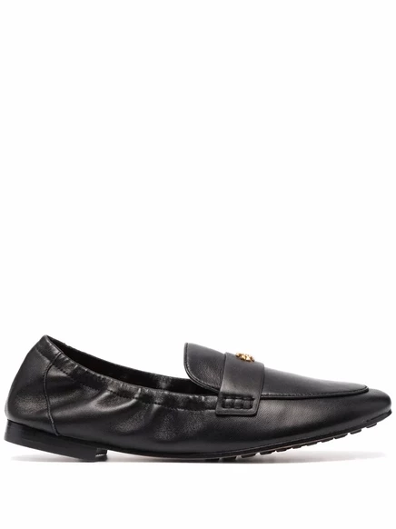 Кожаные мокасины-балетки Tory Burch black