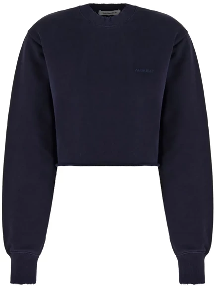 Хлопковая толстовка с вышитым логотипом AMBUSH blue