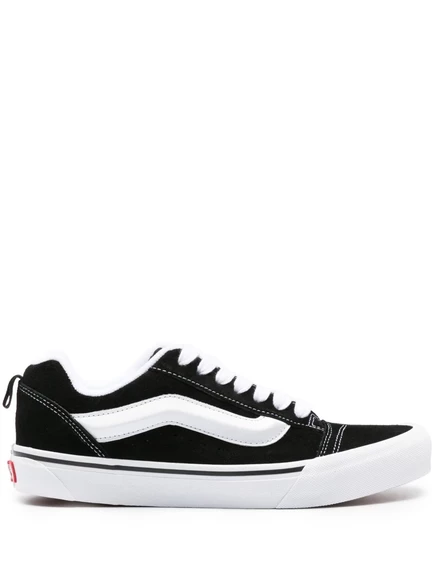 Мужские кеды vans knu skool замшевые, черно-белые