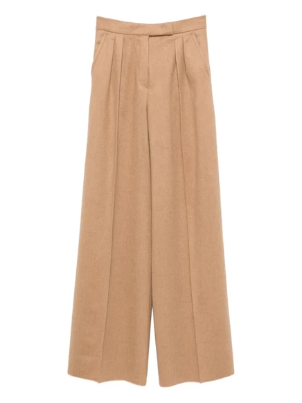 Женские брюки Max Mara Ori с высокой талией, бежевые