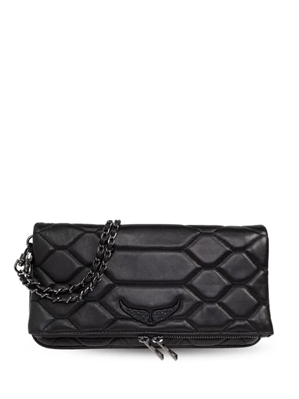 Женский клатч Zadig & Voltaire Rock Mat Scale, черный