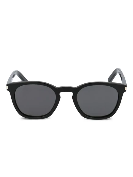 Унисекс солнцезащитные очки Saint Laurent SL 28 круглые, черные