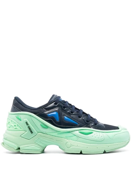 Кроссовки на шнуровке с панелями от Raf Simons blue