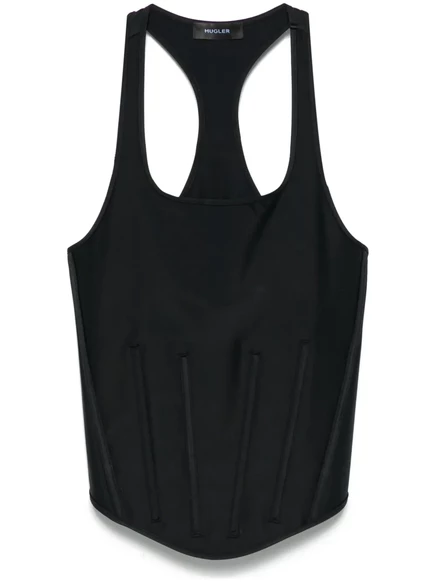 Женский корсетный топ Mugler, черный