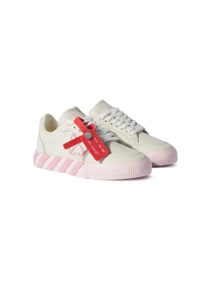 Кроссовки для девочек Off-White Kids, бело-розовые