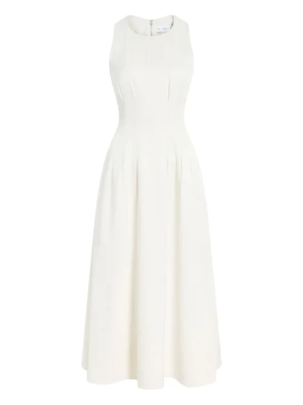 Женское плиссированное платье Proenza Schouler White Label Bronwyn, белое