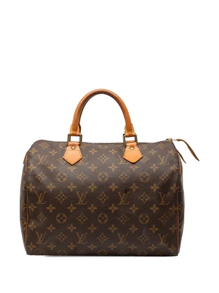 Сумка Louis Vuitton Pre-Owned Speedy 30 в монограмме, коричневая