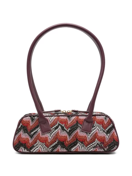 Сумка через плечо с зигзагообразным рисунком Missoni purple
