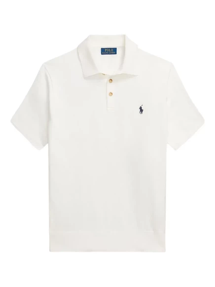 Мужская футболка-поло Polo Ralph Lauren, белая
