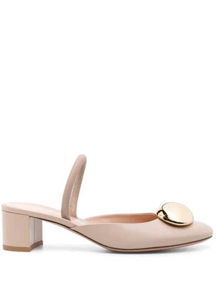Женские мюли Gianvito Rossi Sphera 45 мм, бежевые