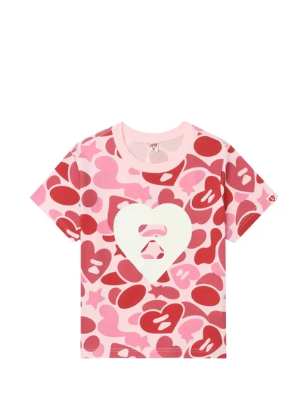 Футболка с рисунком сердца BATHING APE® для купания