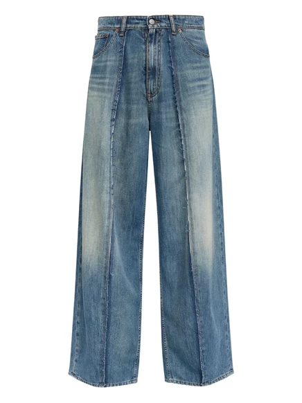 Джинсы MM6 Maison Margiela с отделкой карманов панелями