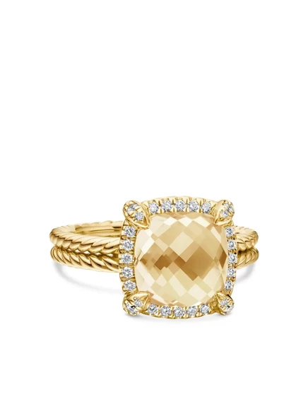 Женское кольцо David Yurman Châtelaine 18K цитрин, золото