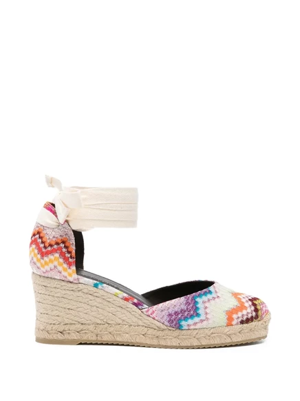 Женские эспадрильи Missoni на завязках, оранжевые