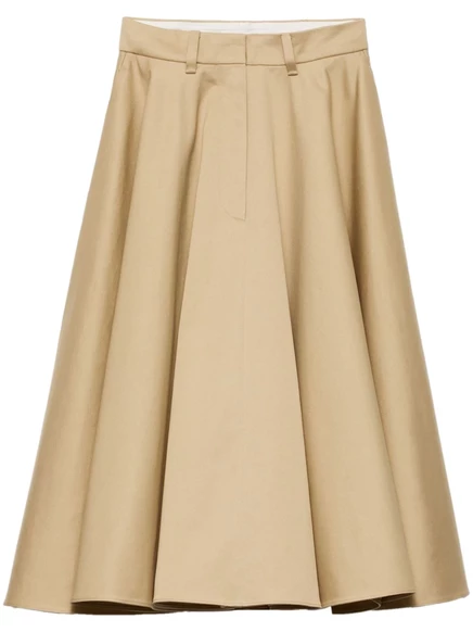 Юбка миди-чино от Prada neutrals