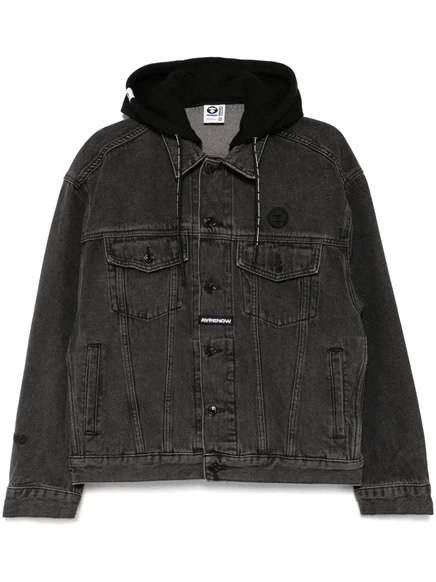 Мужская джинсовая куртка AAPE AAPENOW, черная